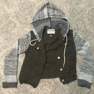 Cute green denim jacket